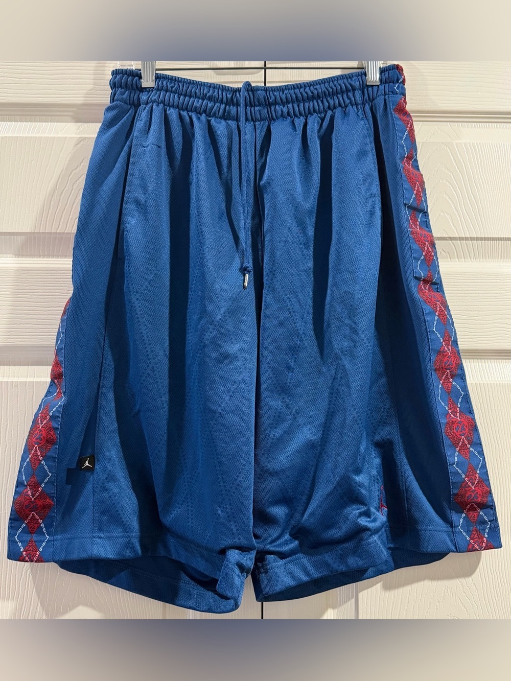 Vintage Nike Air Jordan Basketball Shorts Men’s Sz L Blue Dazzle Baggy
